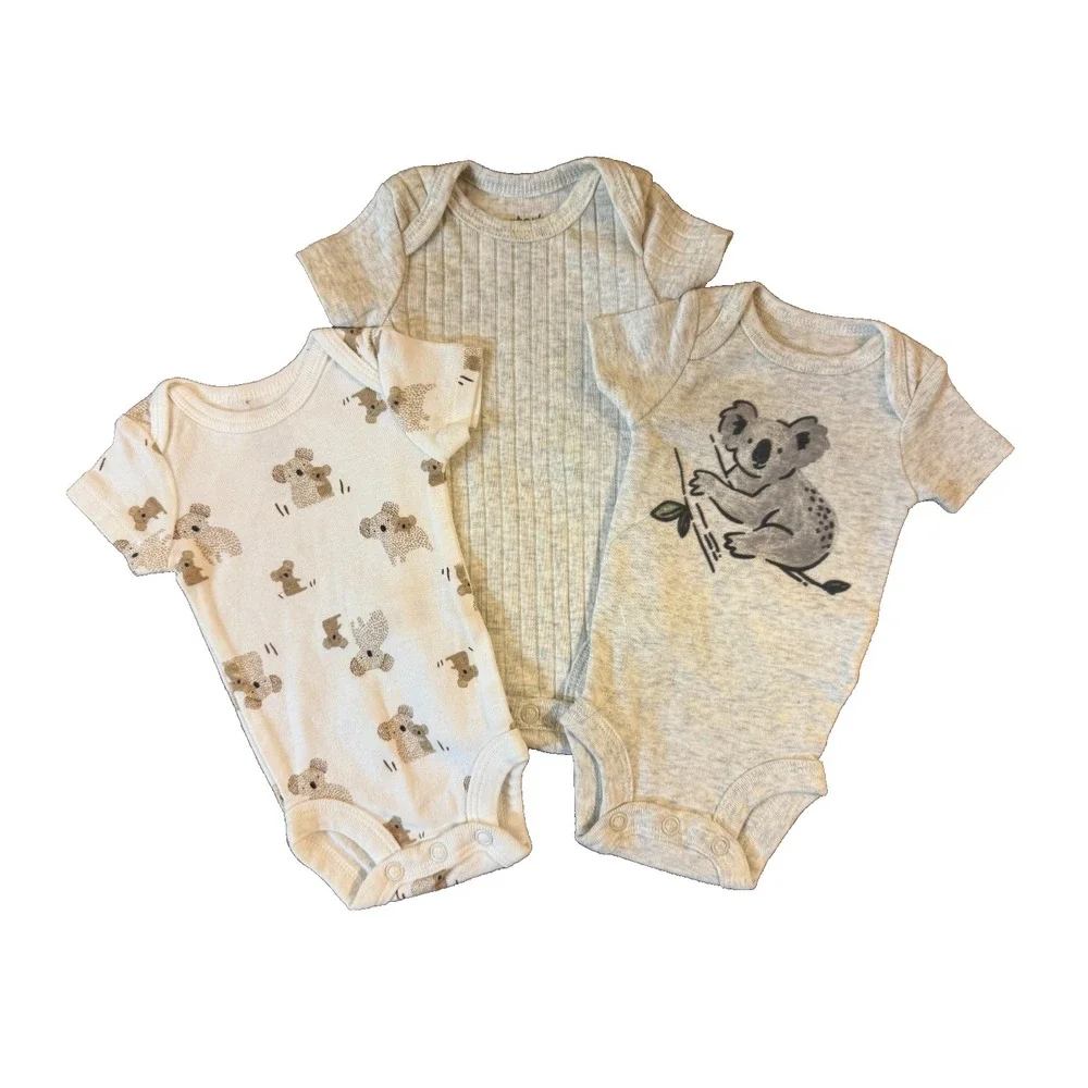 Carter's Baby Preemie Bodysuits Tee Shirts Clothes Unisex Boy Girl Koala Bears
